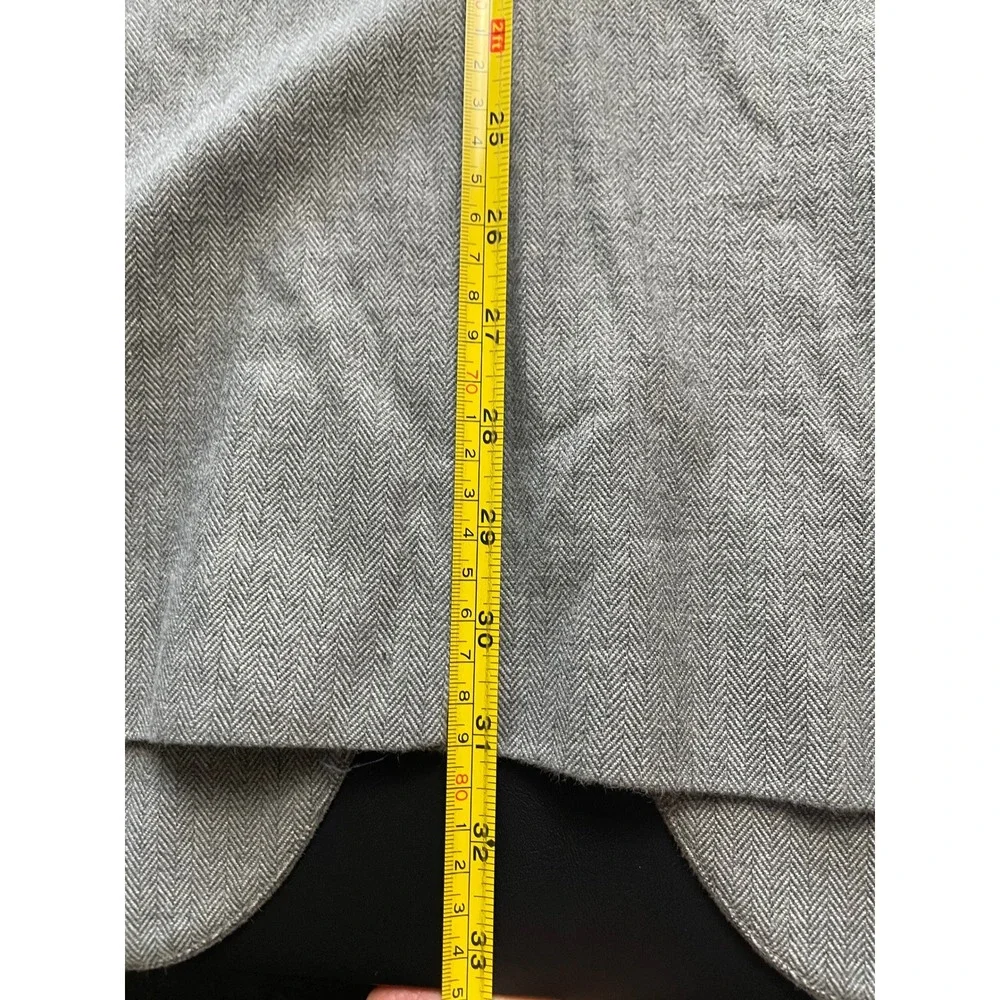 Banana Republic 44R Grey Cotton Herringbone Blazer Surg Cuffs